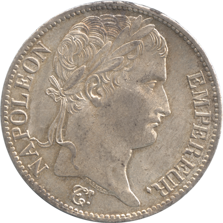 稀少な状態 フランス帝国 ナポレオン１世 １ フラン銀貨 １８１１ Ａ-