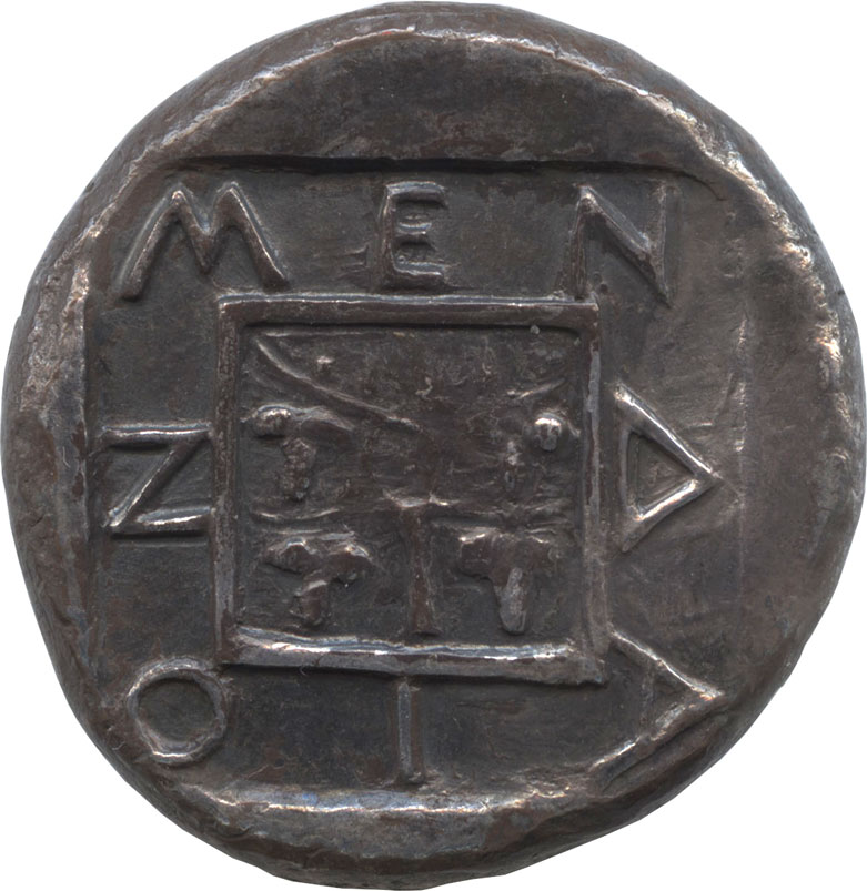 古代ギリシャ マケドニア・メンデ テトラドラクマ銀貨 推定紀元前460年