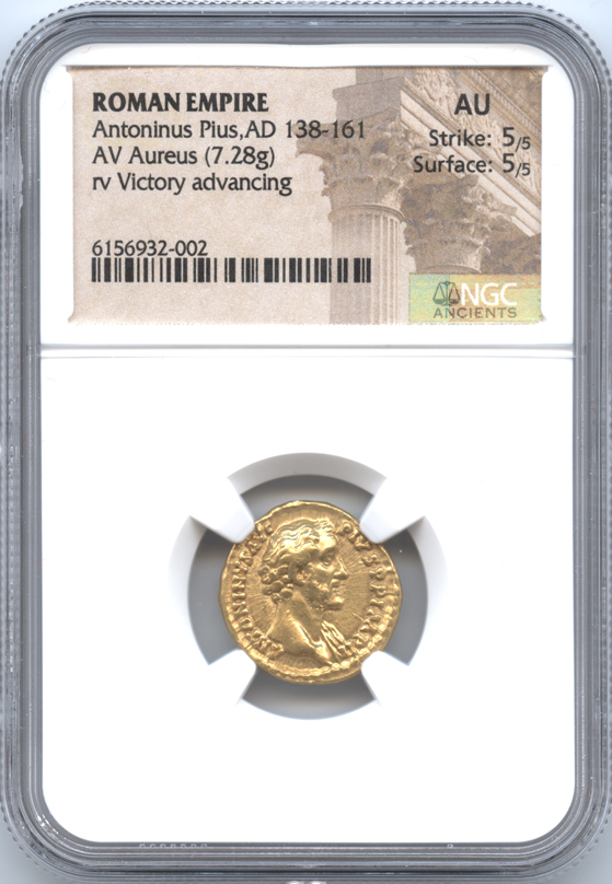 レア！ 五賢帝 トラヤヌス NGC AU 】帝政ローマ デナリウス銀貨